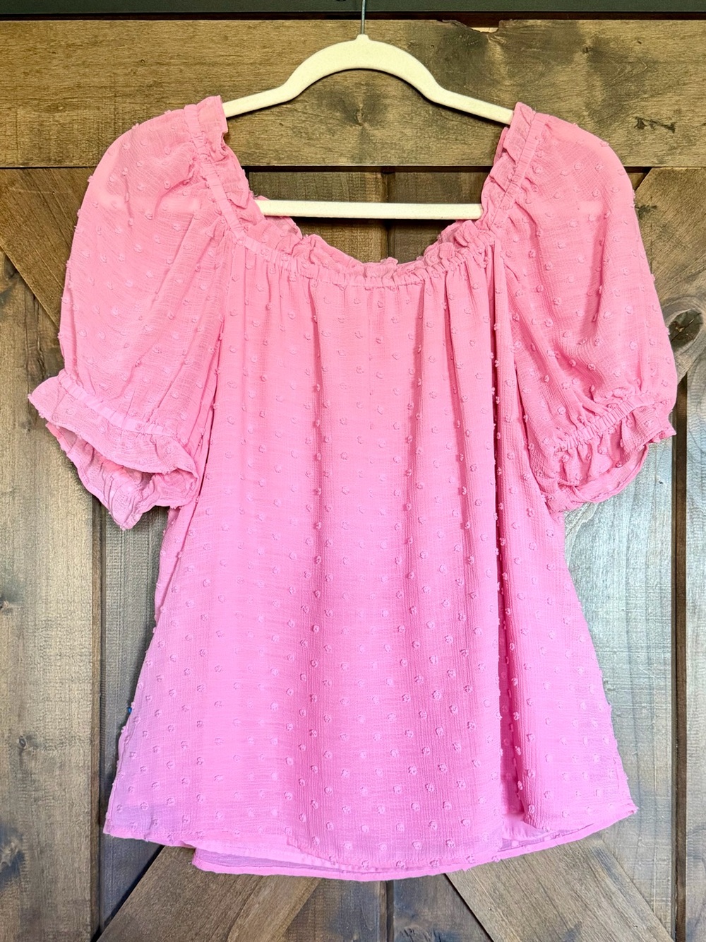 EUC CeCe Bubblegum Pink Scoop Neck Blouse - Picture 3 of 12